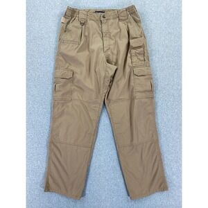 511 Tactical Pants Mens 34x32 Fits (32x30) Brown Ripstop Utility Cargo Workwear